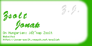 zsolt jonap business card